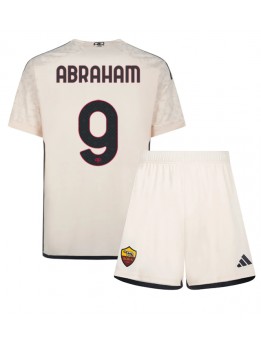 AS Roma Tammy Abraham #9 Auswärts Trikotsatz für Kinder 2023-24 Kurzarm (+ Kurze Hosen)